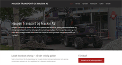 Desktop Screenshot of haugentransport.no