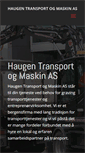 Mobile Screenshot of haugentransport.no